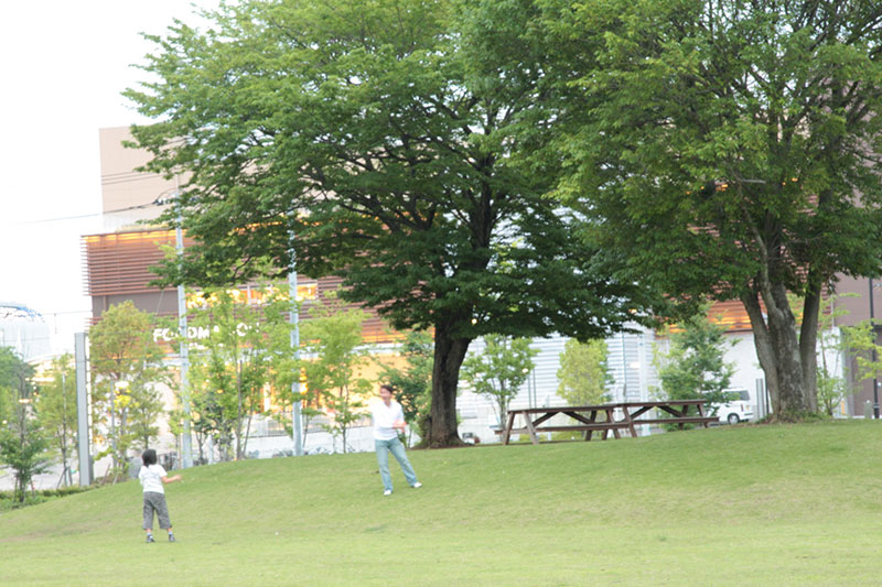 流山市で遊ぶ親子